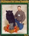 Tim Barnes with Life-Size Bear on Habitat Pedestal